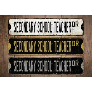 Secondary-School-Teacher-Premium-Quality-Rustic-Metal-Sign-Images