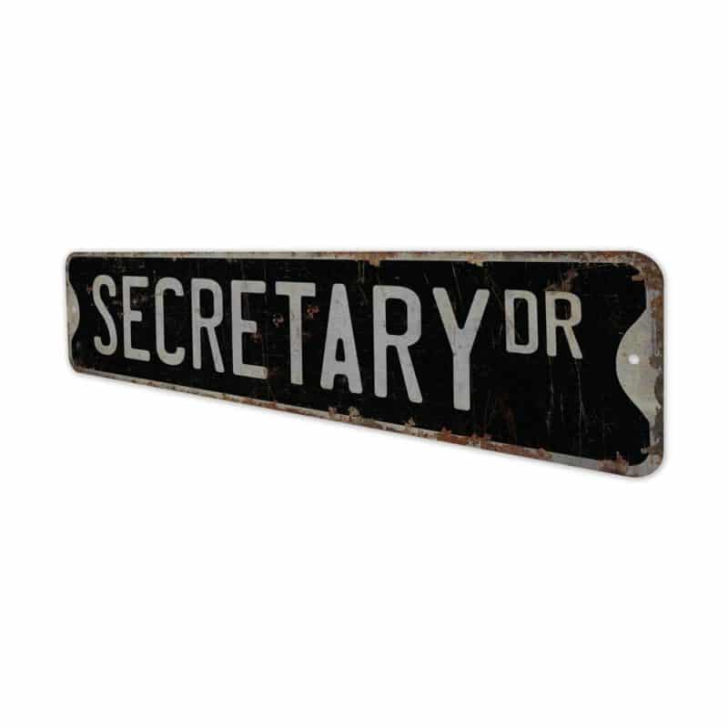 Secretary-Premium-Quality-Rustic-Metal-Sign-8