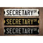 Secretary-Premium-Quality-Rustic-Metal-Sign-Images