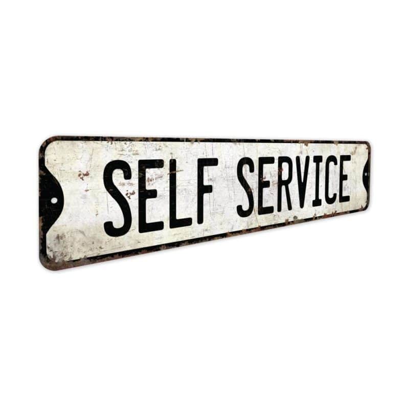 Self-Service-Premium-Quality-Rustic-Metal-Sign-3