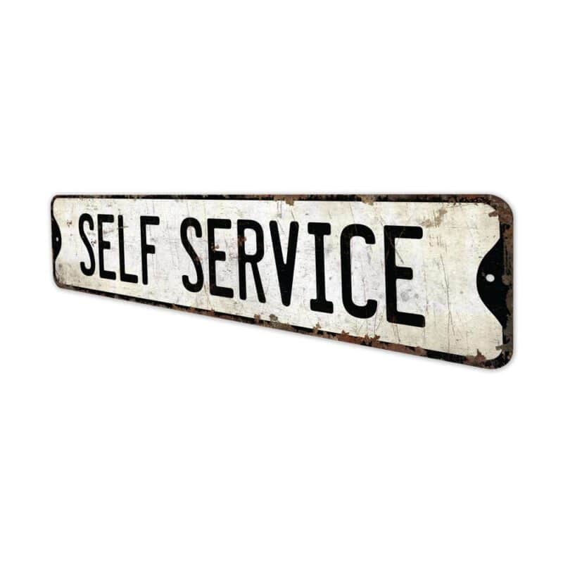 Self-Service-Premium-Quality-Rustic-Metal-Sign-4