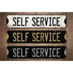 Self-Service-Premium-Quality-Rustic-Metal-Sign-Images