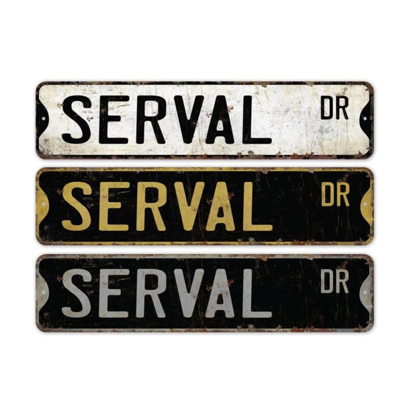 Serval-Premium-Quality-Rustic-Metal-Sign-2