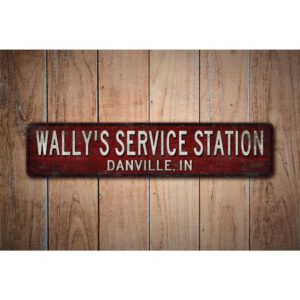 Service-Station-Sign-Premium-Quality-Rustic-Metal-Sign-Images