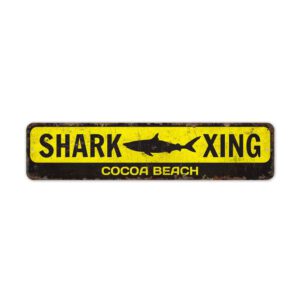 Shark-Crossing-Sign-Premium-Quality-Rustic-Metal-Sign-2