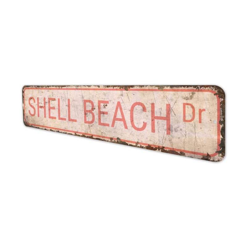 Shell-Beach-Sign-Premium-Quality-Rustic-Metal-Sign-4