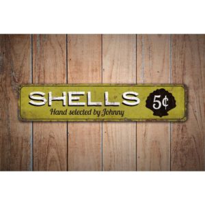 Shells-5-Cent-Sign-Premium-Quality-Rustic-Metal-Sign-Images