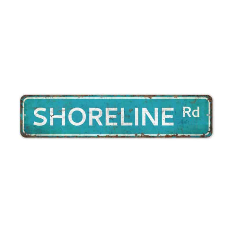 Shoreline-Road-Sign-Premium-Quality-Rustic-Metal-Sign-2