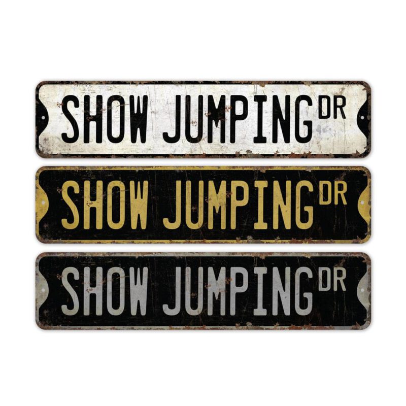 Show-Jumping-Premium-Quality-Rustic-Metal-Sign-2