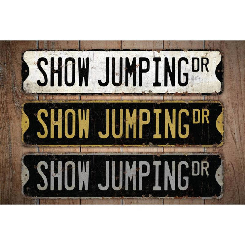 Show-Jumping-Premium-Quality-Rustic-Metal-Sign-Images