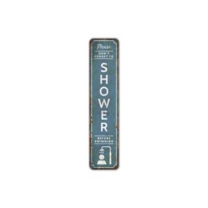 Shower-Before-Swim-Premium-Quality-Rustic-Metal-Sign-2