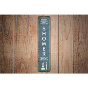 Shower-Before-Swim-Premium-Quality-Rustic-Metal-Sign-Images