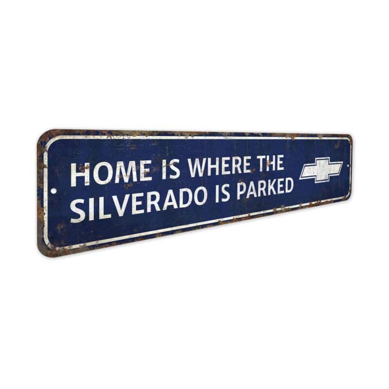 Silverado-Parking-Sign-Premium-Quality-Rustic-Metal-Sign-3