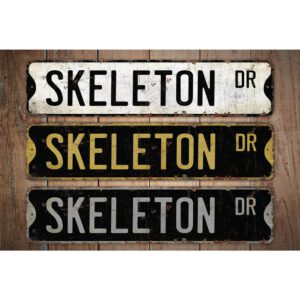 Skeleton-Premium-Quality-Rustic-Metal-Sign-Images