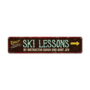 Ski-Lesson-Sign-Premium-Quality-Rustic-Metal-Sign-2