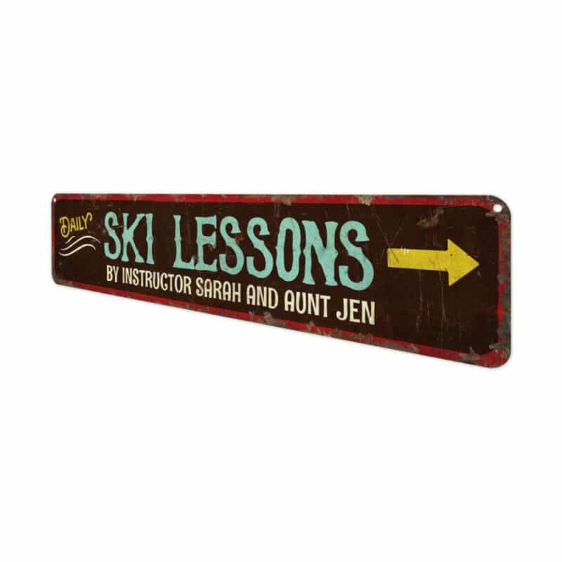 Ski-Lesson-Sign-Premium-Quality-Rustic-Metal-Sign-4