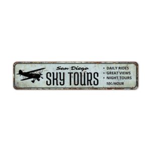 Sky-Tours-Sign-Premium-Quality-Rustic-Metal-Sign-2