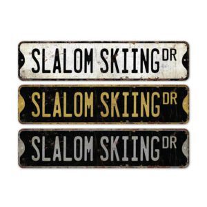 Slalom-Skiing-Premium-Quality-Rustic-Metal-Sign-2