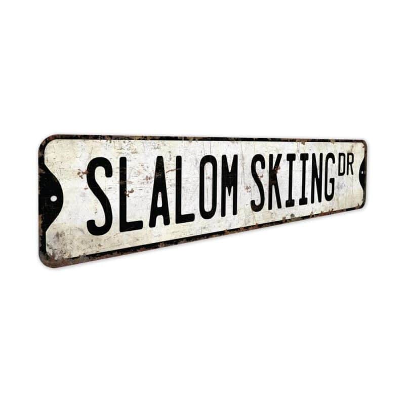 Slalom-Skiing-Premium-Quality-Rustic-Metal-Sign-3