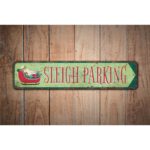 Sleigh-Parking-Sign-Premium-Quality-Rustic-Metal-Sign-Images