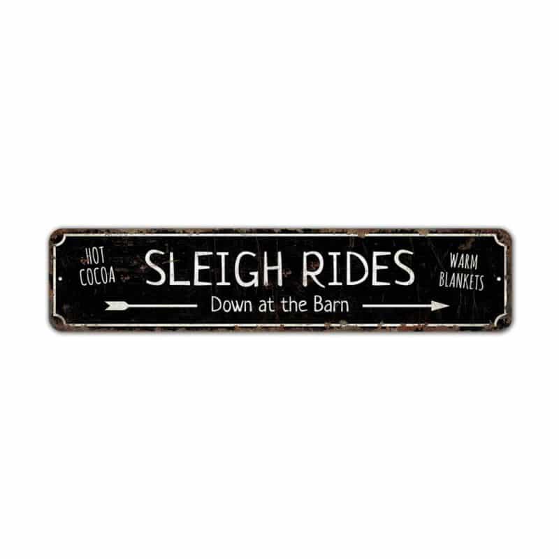 Sleigh-Rides-Sign-Premium-Quality-Rustic-Metal-Sign-2