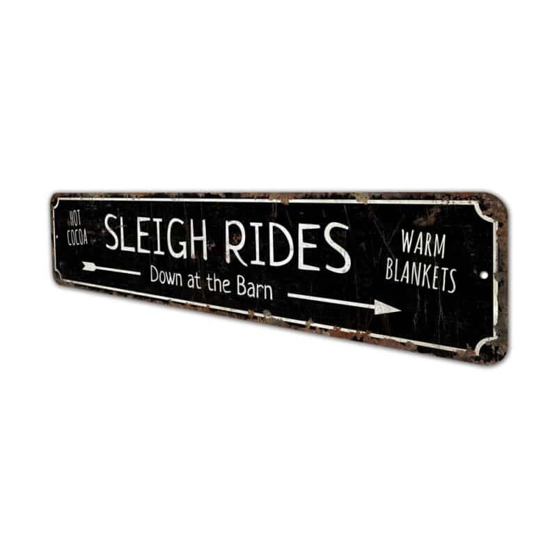 Sleigh-Rides-Sign-Premium-Quality-Rustic-Metal-Sign-4