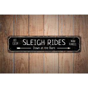 Sleigh-Rides-Sign-Premium-Quality-Rustic-Metal-Sign-Images