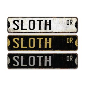 Sloth-Premium-Quality-Rustic-Metal-Sign-2