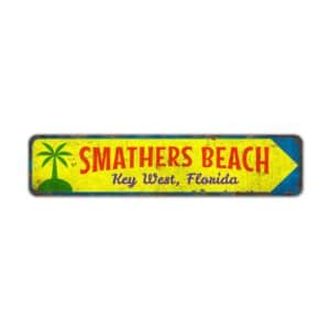 Smathers-Beach-Sign-Premium-Quality-Rustic-Metal-Sign-2