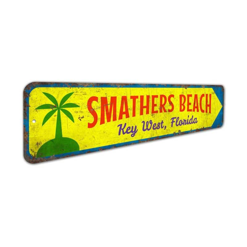 Smathers-Beach-Sign-Premium-Quality-Rustic-Metal-Sign-3