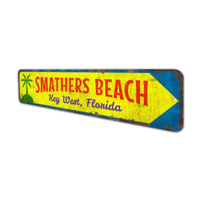 Smathers-Beach-Sign-Premium-Quality-Rustic-Metal-Sign-4