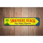 Smathers-Beach-Sign-Premium-Quality-Rustic-Metal-Sign-Images