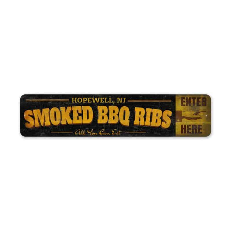 Smoked-BBQ-Ribs-Sign-Premium-Quality-Rustic-Metal-Sign-2-1