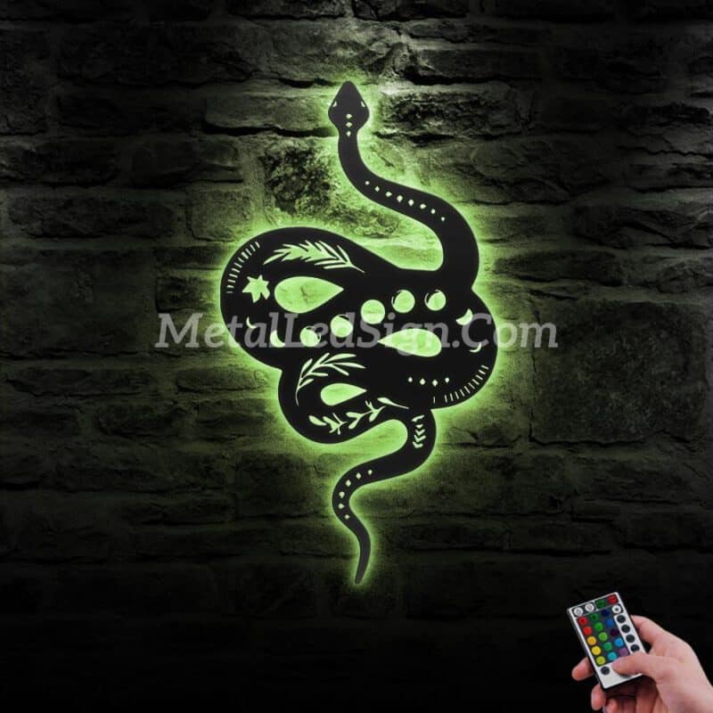 Snake-Moon-Phase-Metal-Wall-Art-With-Led-Light-6