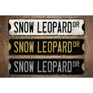 Snow-Leopard-Premium-Quality-Rustic-Metal-Sign-Images