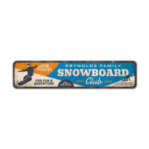 Snowboard-Club-Sign-Premium-Quality-Rustic-Metal-Sign-2