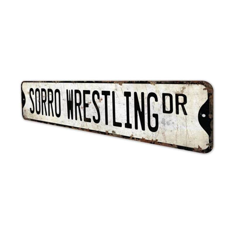 Sorro-Wrestling-Premium-Quality-Rustic-Metal-Sign-4