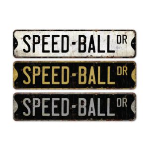 Speed-Ball-Premium-Quality-Rustic-Metal-Sign-2