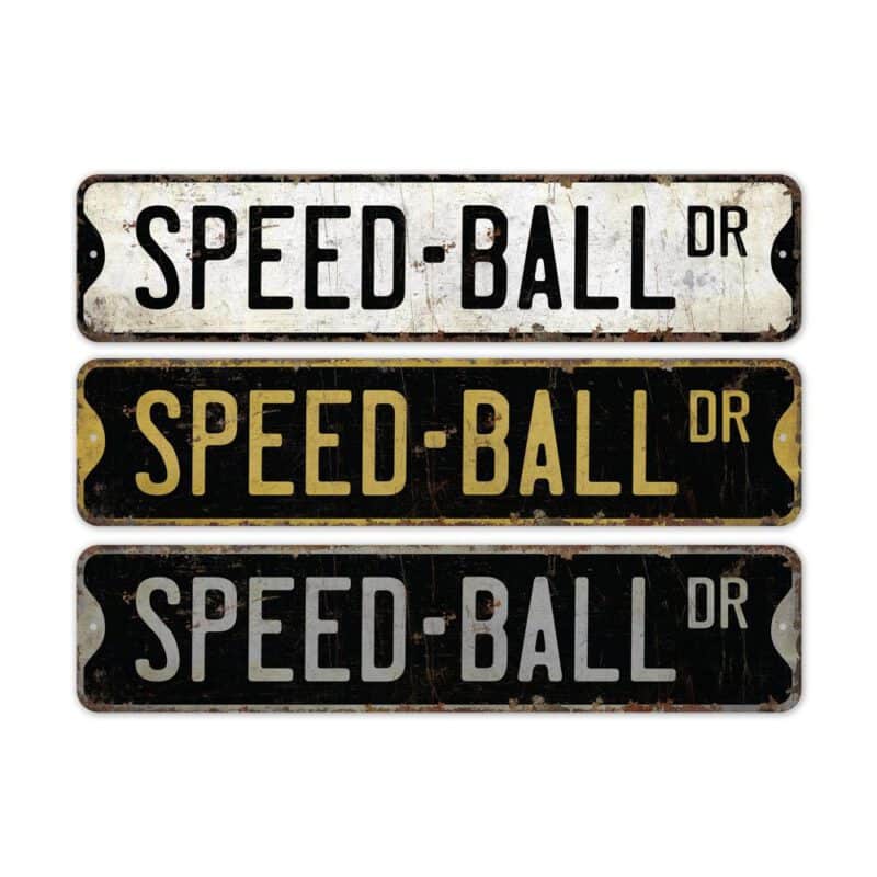 Speed-Ball-Premium-Quality-Rustic-Metal-Sign-2