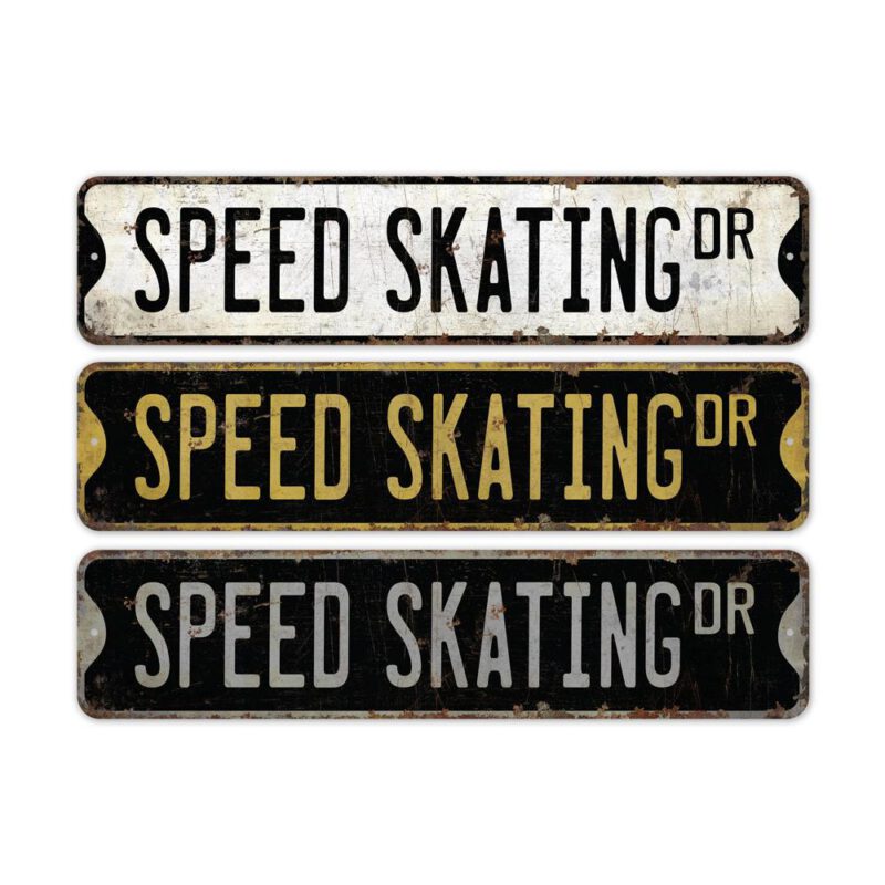 Speed-Skating-Premium-Quality-Rustic-Metal-Sign-2