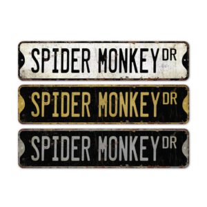 Spider-Monkey-Premium-Quality-Rustic-Metal-Sign-2