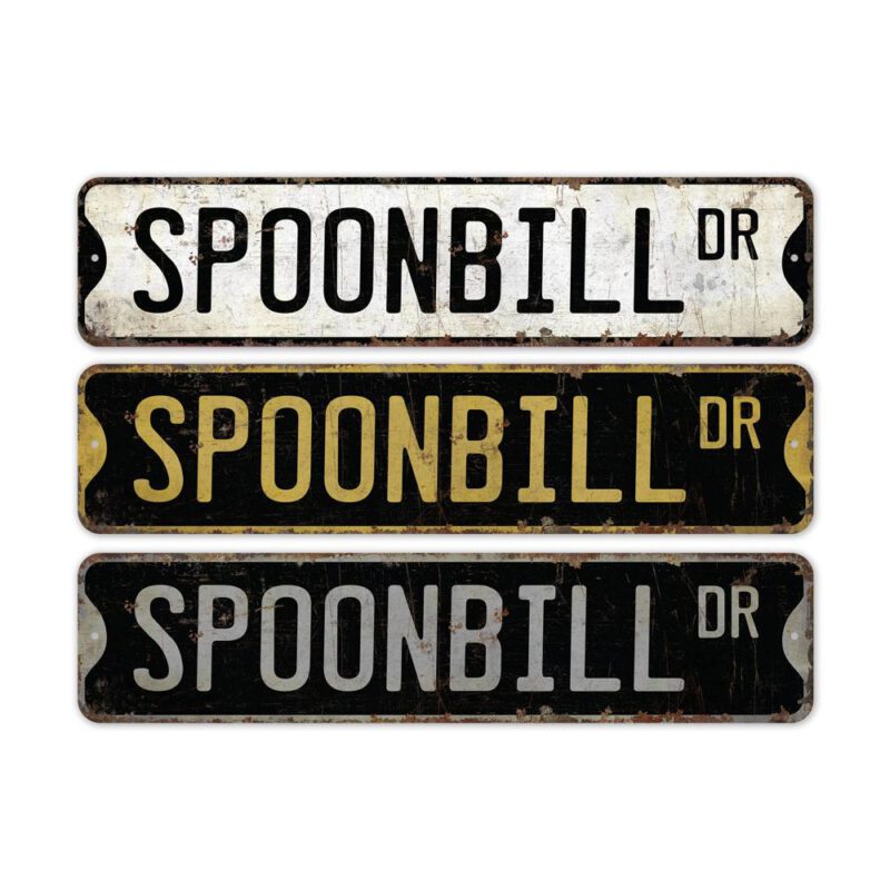 Spoonbill-Premium-Quality-Rustic-Metal-Sign-2