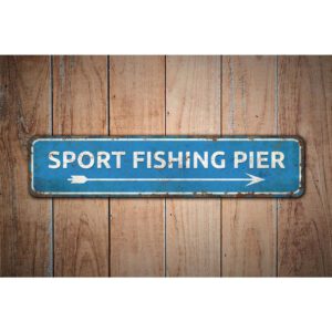 Sport-Fishing-Pier-Sign-Premium-Quality-Rustic-Metal-Sign-Images