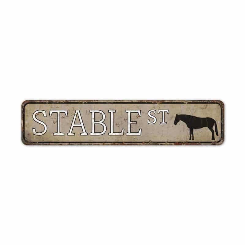 Stable-Street-Sign-Premium-Quality-Rustic-Metal-Sign-2