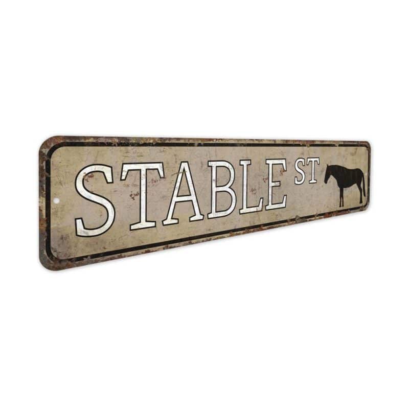 Stable-Street-Sign-Premium-Quality-Rustic-Metal-Sign-3