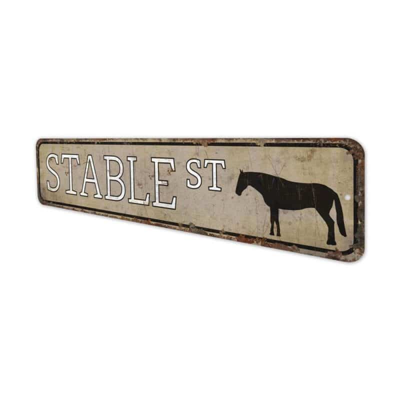 Stable-Street-Sign-Premium-Quality-Rustic-Metal-Sign-4