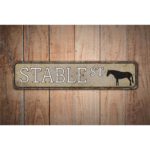 Stable-Street-Sign-Premium-Quality-Rustic-Metal-Sign-Images