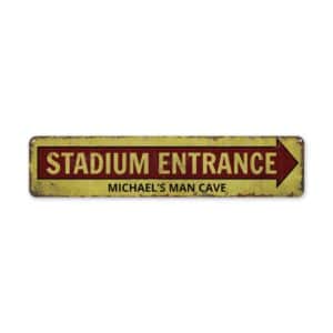 Stadium-Entrance-Premium-Quality-Rustic-Metal-Sign-2