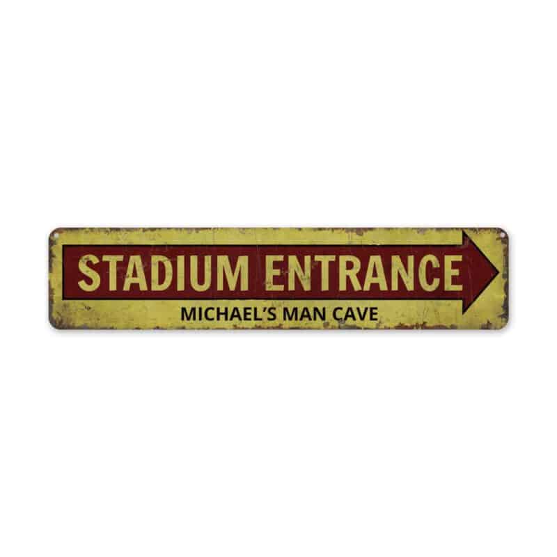 Stadium-Entrance-Premium-Quality-Rustic-Metal-Sign-2