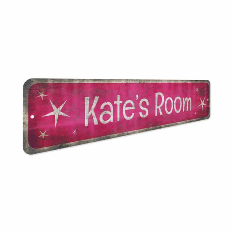 Stars-Pink-Room-Sign-Premium-Quality-Rustic-Metal-Sign-3